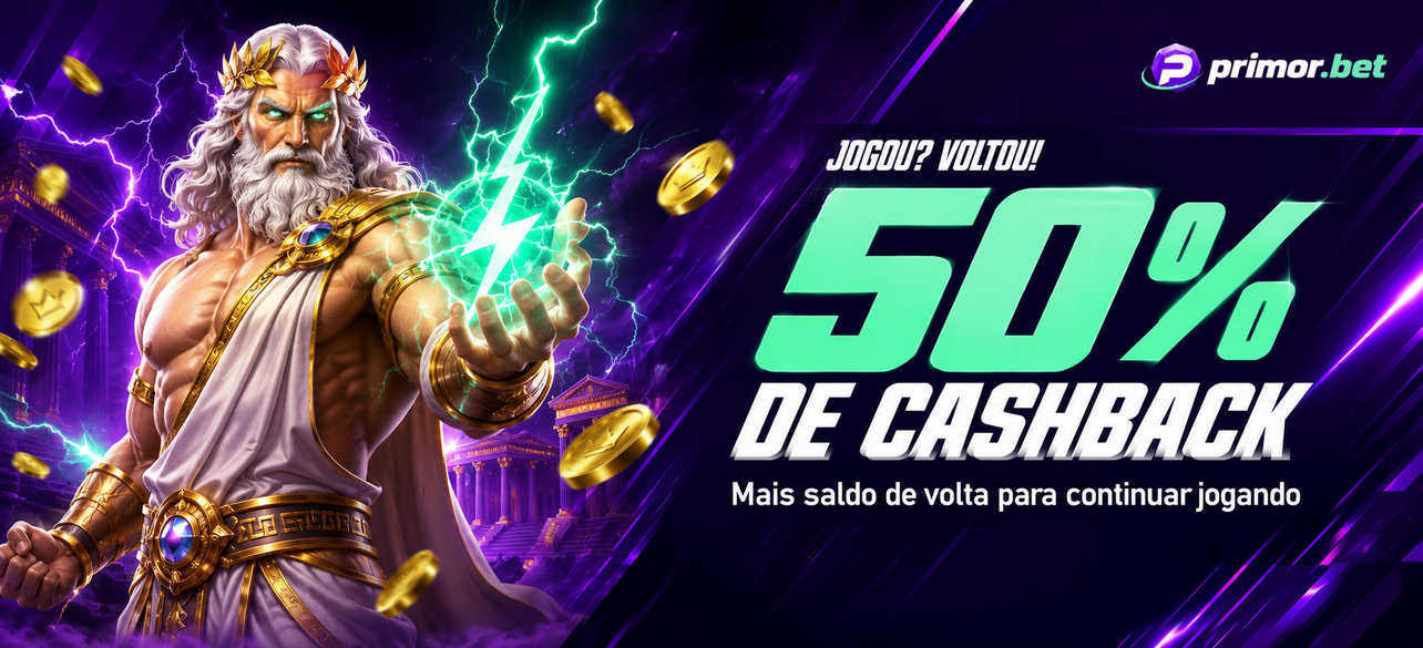 50% de cashback Primor.bet
